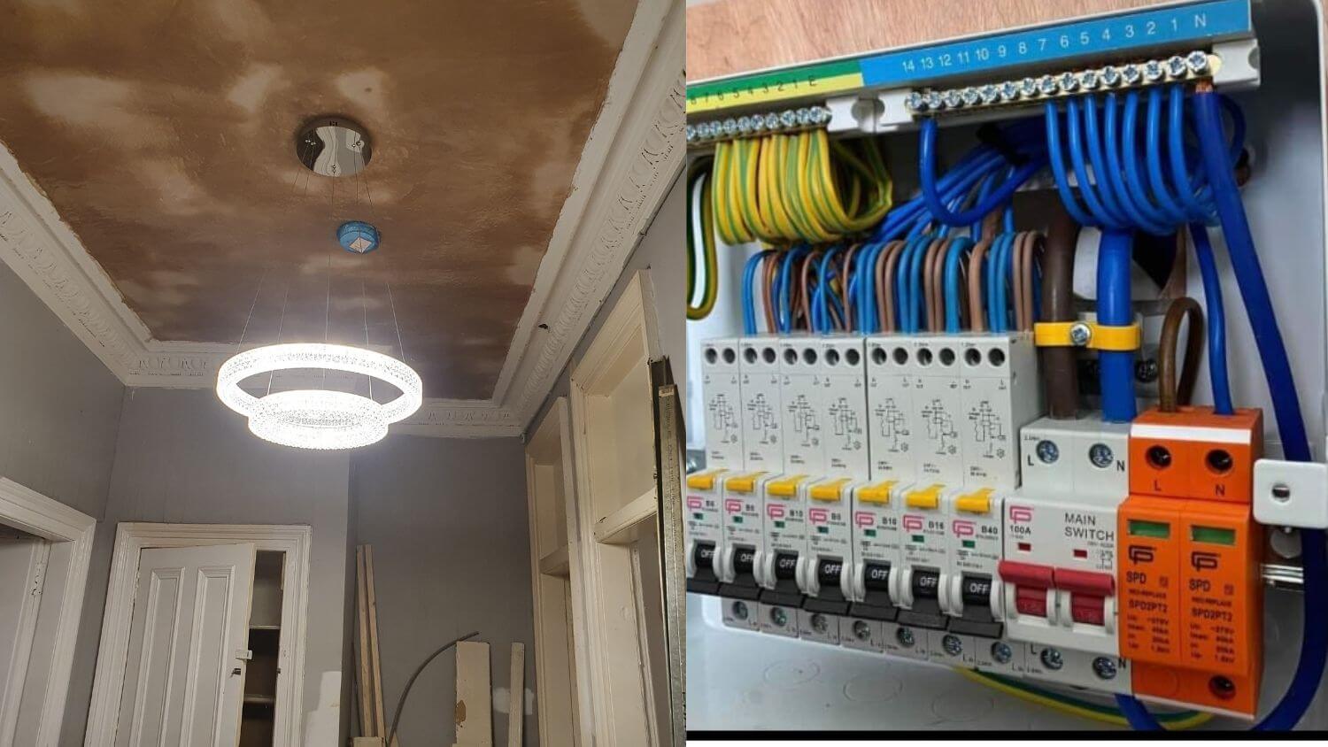 Kitchen Electrical Rewiring and Fuse Board Upgrade in New Town, Edinburgh